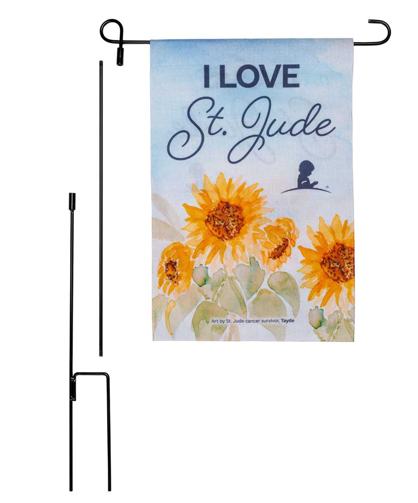 St. Jude Patient Art Inspired Garden Flag